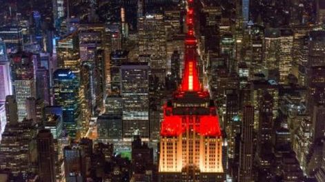 El Empire State celebra la Copa del Mundo 2018 con los colores de todos los equipos