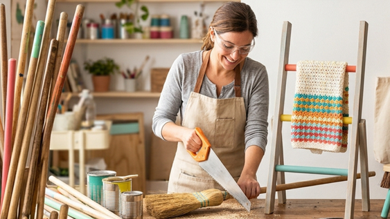 Acá tenés 7 ideas para renovar espacios de tu casa reutilizando palos de escoba.&nbsp;