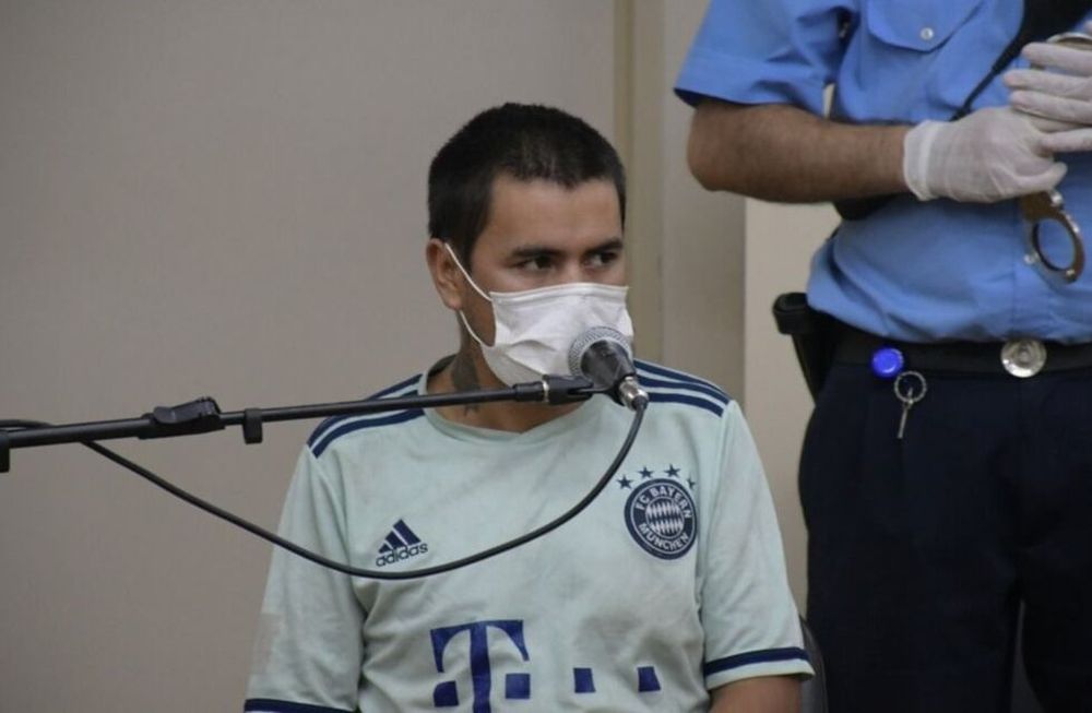 Juan Carlos Pelado Rodríguez, de 24 años, acusado del femicidio de Yoselí Ailén Rodríguez Pereyra estará preso hasta el juicio. Sergio Leiva/Dierio Huarpe