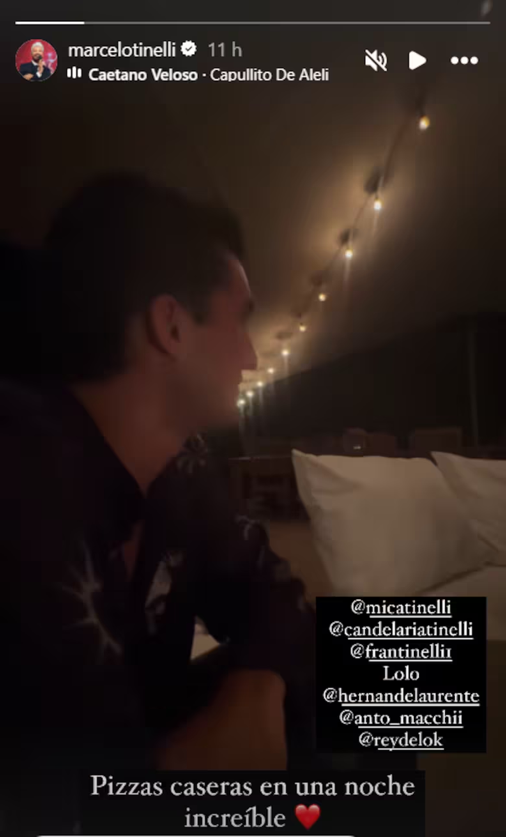 La historia que Marcelo Tinelli subi&oacute; de la cena familiar.
