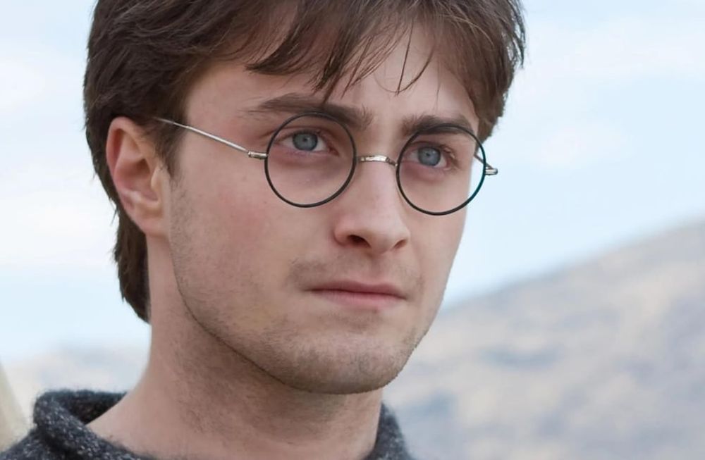 Daniel Radcliffe como Harry Potter.
