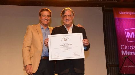 Jorge Sosa, ciudadano ilustre de Mendoza