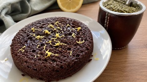 pan de limon y chocolate hecho en sarten: listo en 5 minutos e ideal para acompanar las meriendas