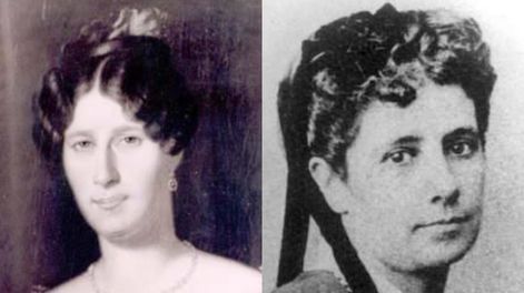 María Jesús del Canto y Aurelia Vélez. las mujeres que amó Domingo Faustino Sarmiento. Foto: Gentileza
