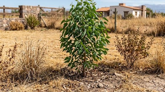 La presencia de este árbol en el jardín podría alterar el crecimiento de especies cercanas.