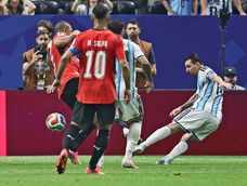El emocionante triunfazo de la Selección Argentina en las mejores fotos