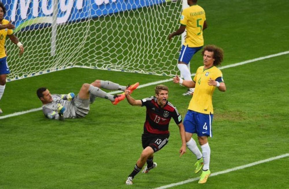 Imborrable. Por las semifinales del Mundial 2014, el conjunto Germano humilló al dueño de casa, Brasil, y lo eliminó al golearlo por 7-1. / LOS ANDES
