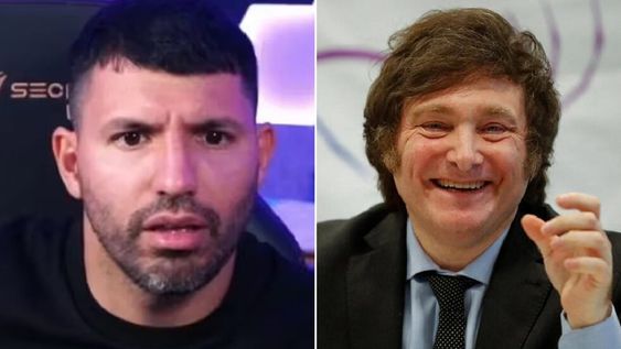 El Kun Agüero defendió a Milei por el vuelo privado a Estados Unidos