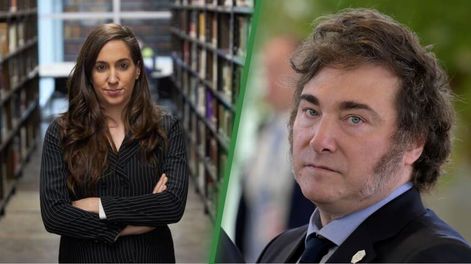 Javier Milei cruzó a la historiadora Camila Perochena.