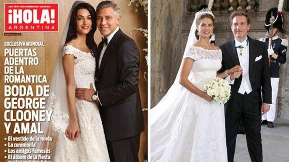 La esposa de Clooney: ¿se casó con un vestido copiado?