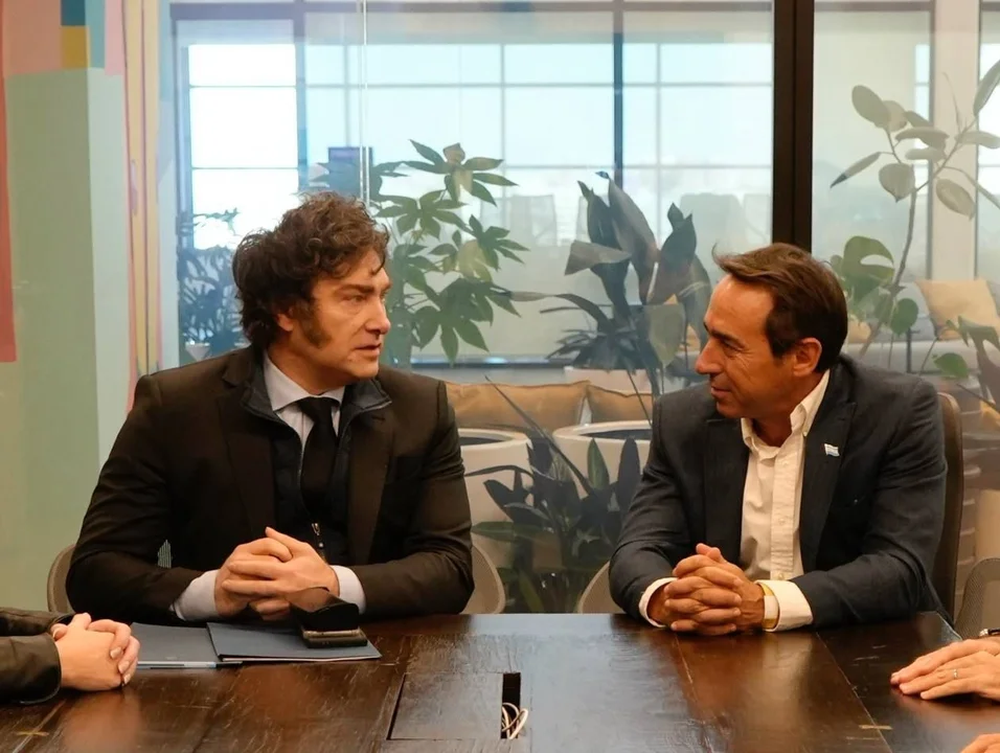 El presidente Javier Milei y Marcos Galperín.