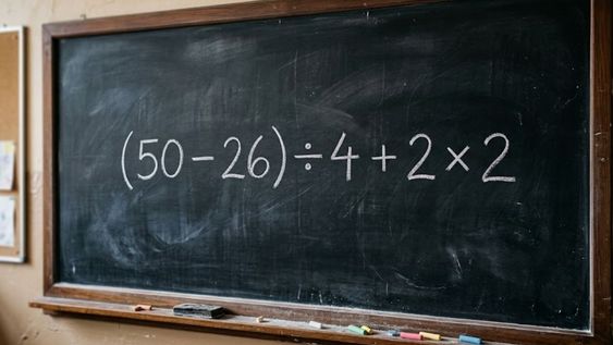 En este desafío, la dificultad no está en calcular 50 – 26 o 2 × 2, sino en saber qué cuenta corresponde hacer en cada momento.