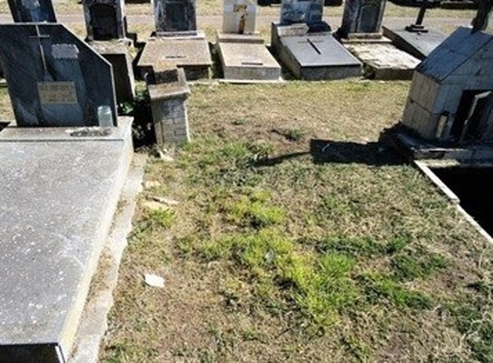 Espacio en el cementerio de Olavarría donde estarían sepultadas las víctimas. 