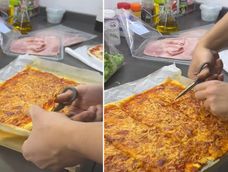Cortar la pizza con tijeras, la escena casera que viralizó el debate sobre practicidad y tradición.