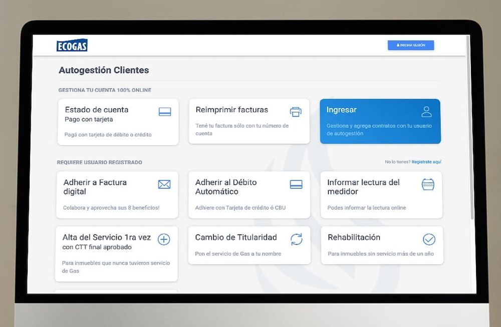 La plataforma de Autogestión Ecogas evolucionó: realizá tus trámites 100% online