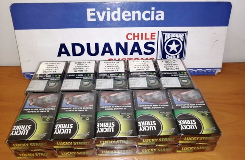 Los cigarrillos decomisados. Gentileza Andesonline.