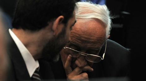 Jorge Tigre Acosta en un juicio por delitos de Lesa Humanidad. Archivo / Clarín