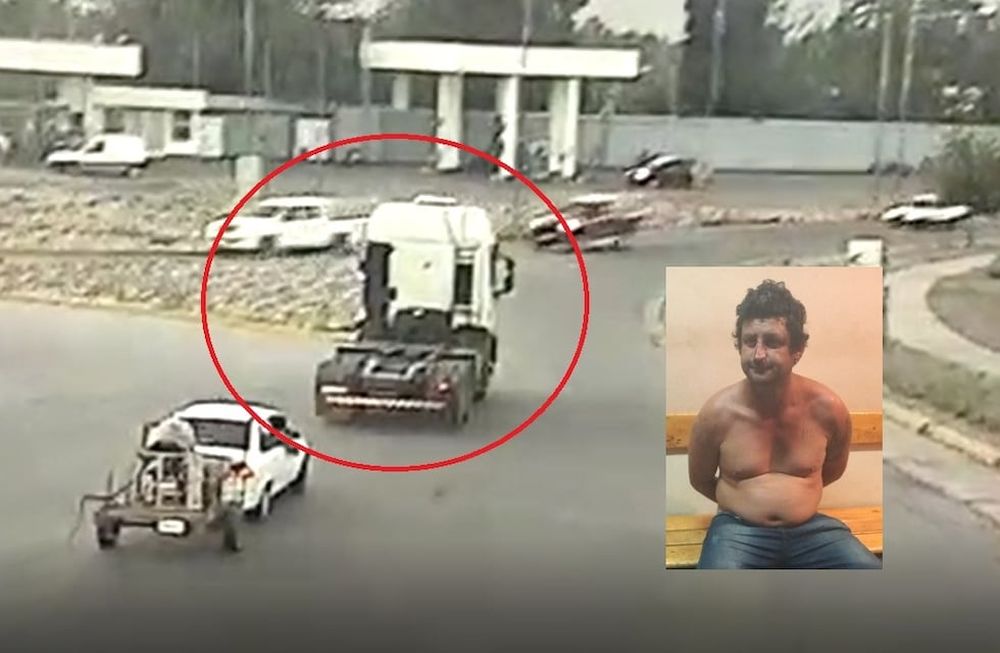 Video: así manejaba completamente ebrio el camionero brasileño que fue detenido en Maipú