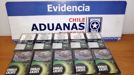 Los cigarrillos decomisados. Gentileza Andesonline.