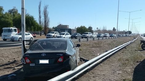 Choque en el Acceso Sur
