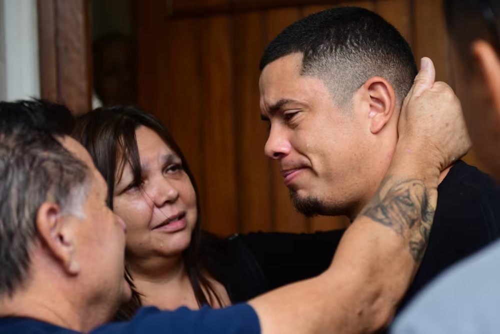 Marcos Gómez, padre de Kim. Foto: La Nación.