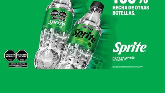 Sprite lanzó su botella 100% reciclada