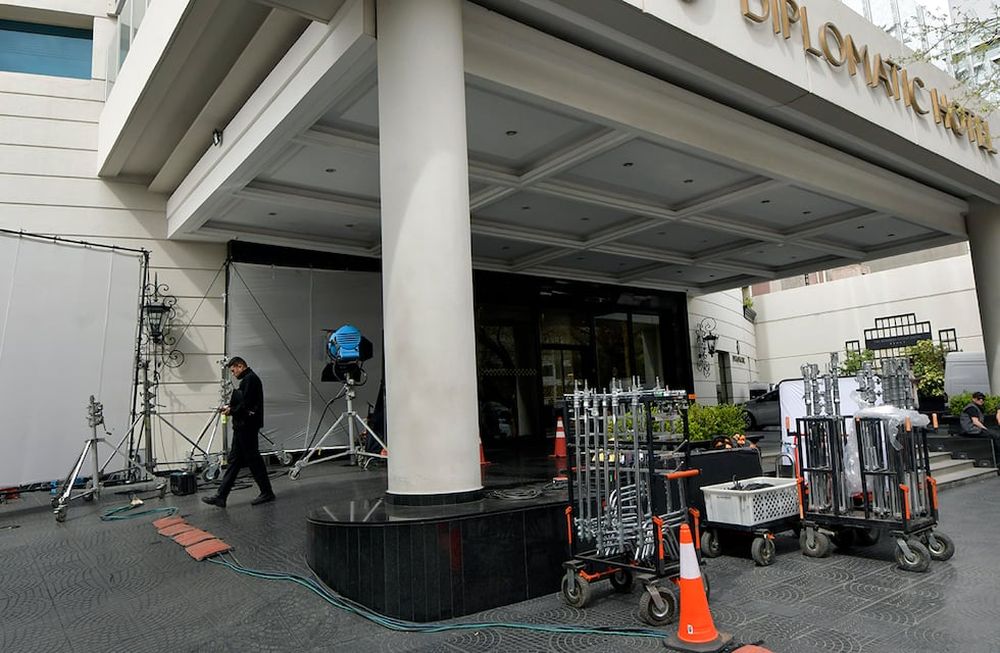 Luisana Lopilato y Benjamín Vicuña son los protagonistas de la película Mensaje en una botella que se está terminando de rodar en Mendoza. Foto: Orlando Pelichotti / Los Andes”Foto: Orlando Pelichotti