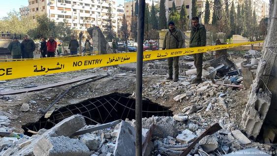Israel bombardeó el cuartel general del Ejército de Siria en Damasco