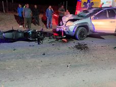 Un motociclista murió tras chocar con una camioneta en Luján de Cuyo.
