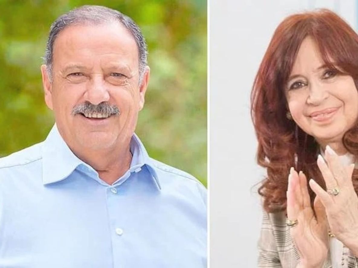Ricardo Quintela y Cristina Kirchner, aspirantes a presidir el Partido Justicialista nacional.