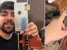 Un TikToker mostró el peligro de dejar la llave en la puerta y desató debate en redes.