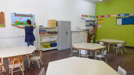 Las instituciones aseguran que, pese a contar con el 100% del alumnado, se respetarán todas las reglas sanitarias establecidas por el Gobierno Provincial en el marco de la pandemia del coronavirus / Mariana Villa
