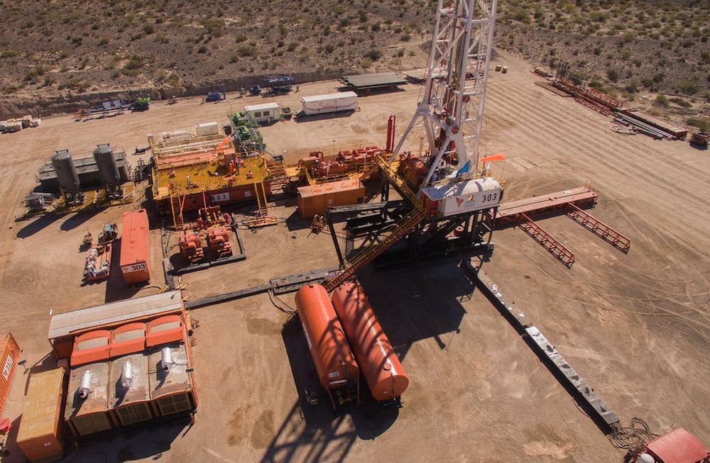 YPF en la franja norte de Vaca Muerta, ubicada en Malargüe. / Foto Archivo