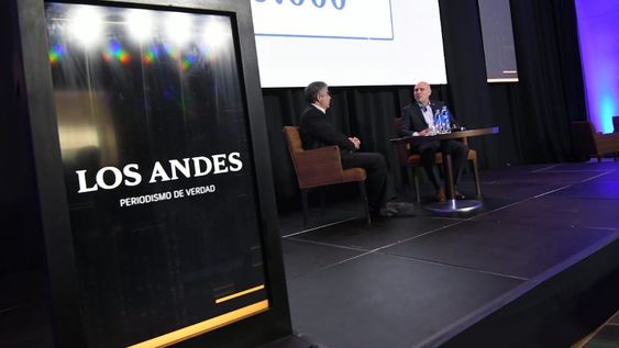 Gobierno digital. Raúl Pedone (editor general de Los Andes) entrevista a Dalmiro Garay (presidente de la Suprema Corte de Justicia). | Ignacio Blanco / Los Andes