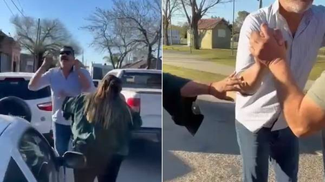 El intendente de Brandsen se agarró a las piñas con un concejal.