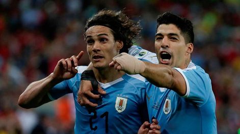 Cavani y Suarez, la delantera temible de la Selección de Uruguay. / Gentileza.