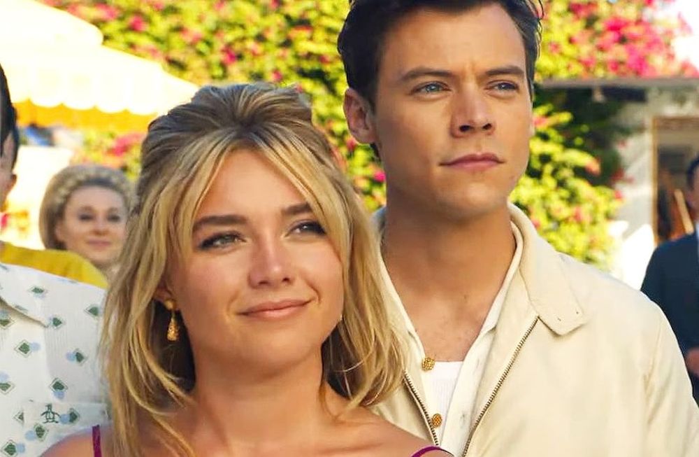 Florence Pugh y Harry Styles en No te preocupes cariño.