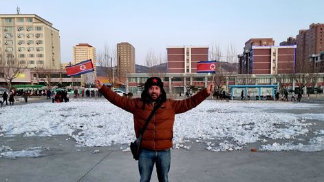 Nicolás Pasquali, el argentino que conoció los 196 países del mundo, en Corea del Norte