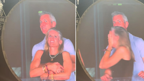 Sorprendieron a una pareja en medio de una infidelidad durante un show de Coldplay