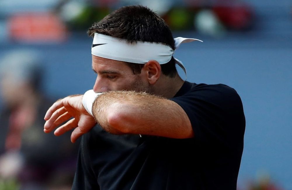 Del Potro es duda para jugar Roland Garros por lesión