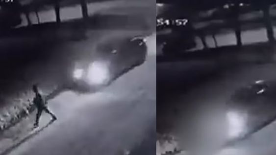 La policía de Mar del Plata desplegó agentes para dar con el conductor, del que solo se sabe que maneja un auto de color oscuro. Foto: Captura video