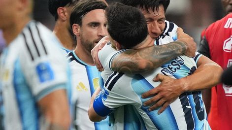 Mundial 2026. Lionel Messi y sus compañeros festejan la victoria ante Austria en la ciudad de Dallas.