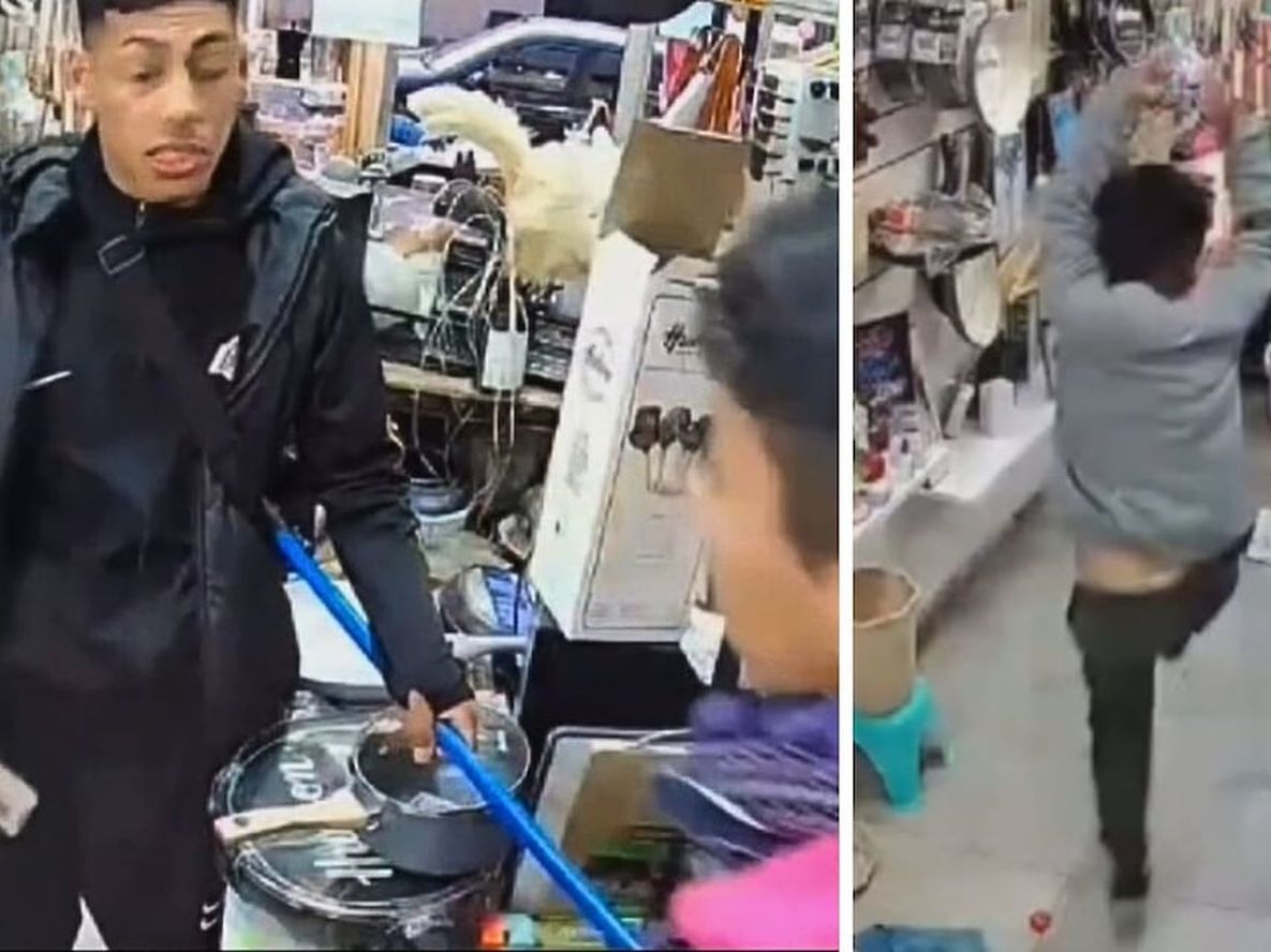 Un niño defendió a su mamá de un robo a escobazos. Foto: gentileza TN.