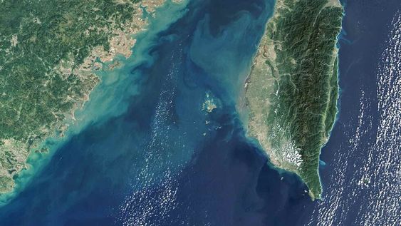 TAIWAN STRAIT - 29 OCTOBER, 2018: (SOUTH AFRICA OUT) The Strait of Taiwan, located between the coast of southeast China and Taiwan. (Photo by Gallo Images / Orbital Horizon/Copernicus Sentinel Data 2019)