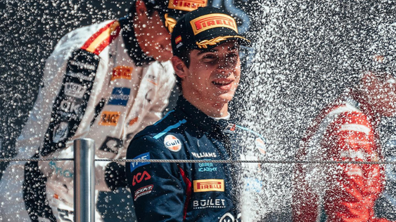 Franco Colapinto sabe lo que es ganar en Barcelona