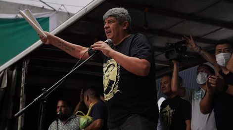 Los Andes | Pablo MoyanoArgentina Protesta de camioneros frente al Ministerio Salud. Pablo Moyano. Foto clarin