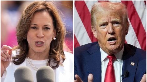 Los Andes | Esta combinación de fotografías muestra a la vicepresidenta Kamala Harris el 7 de agosto de 2024 y al candidato republicano a la presidencia, el expresidente Donald Trump, el 31 de julio de 2024. (AP Foto/Charles Rex Arbogast)