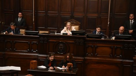 La vicegobernadora Hebe Casado en la sesión del Senado este martes.