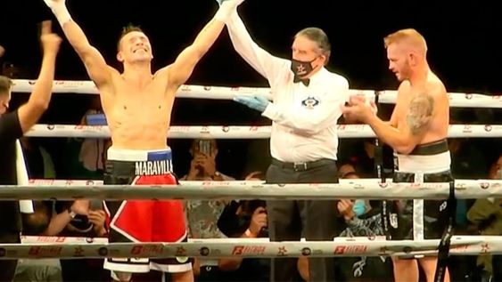 El boxeador quilmeño, Maravilla Martínez se mostró agradecido y emocionado y anunció que quiere gritar campeón mundial. / Gentileza.