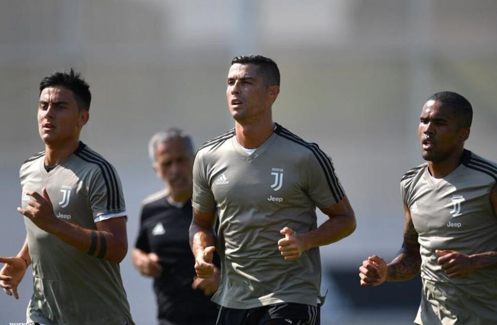 Cristiano Ronaldo entrena por primera vez con la Juventus